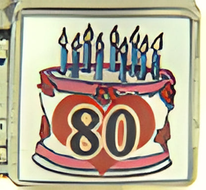 Celebration Cake 80 Photo Charm