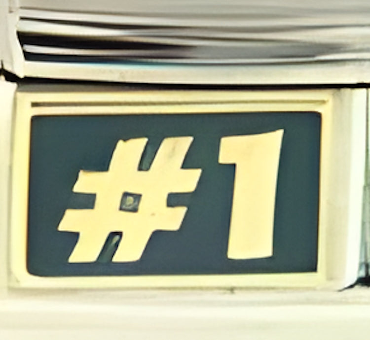 Number 1 Green Background