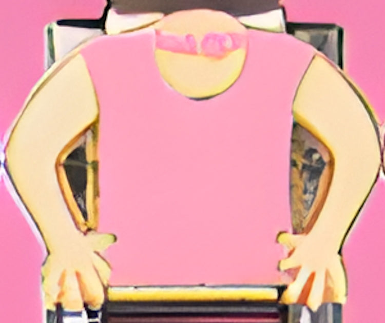 Charm Chick Pink Tank Top with Pink Choker ZS2