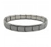 Starter Shiny Edge and Matte Center Base Bracelet - 18 Links