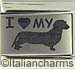 FINAL SALE Laser I Love My Dachshund